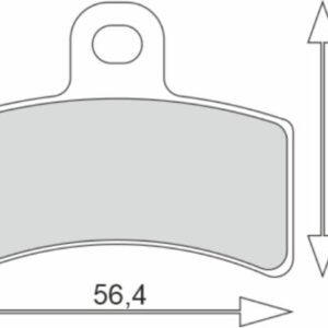 WRP Bremsbelag 4 Kolben Gas Gas 99