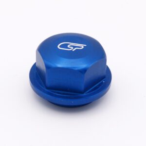 CSP Steckachsenmutter vorn Yamaha blau
