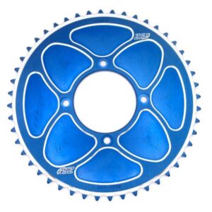 ZF Kettenrad Trial geschlossen blau Zähne