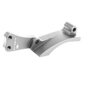 S3 Halter Elektrostarter, silber eloxiert