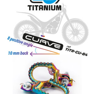 S3 Titan Fußrasten Curve Trial, 8 Grad Winkel